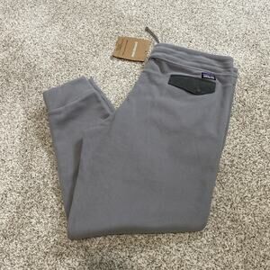 Patagonia Snap-T Fleece Pants Womens XL Gray Synchilla Joggers Sweatpants NWT
